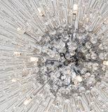 Bethel Chrome Chandelier in Metal & Crystal