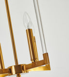 Bethel Bronze Chandelier in Metal & Acrylic