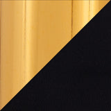 Dakota Contemporary Upholstered Adjustable Barstool in Gold Steel and Black Velvet by LumiSource - Set of 2