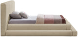 Dane Faux Shearling Teddy Fabric / Engineered Wood / Foam Contemporary Beige Teddy Fabric Twin Bed (3 Boxes) - 66" W x 96" D x 42" H