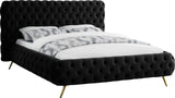 Delano Velvet Contemporary Bed