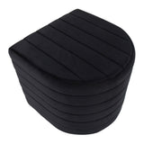 Demi Contemporary/Glam Ottoman in Black Velvet by LumiSource