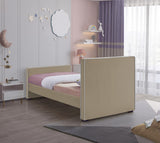 Dillard Velvet / Engineered Wood / Foam Contemporary Beige Velvet Twin Bed - 42" W x 82.5" D x 39" H