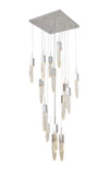 Bethel Chrome Chandelier in Metal & Crystal