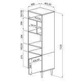 Horizon Small Bookshelf E7151A0776A01 Natural Oak, Black