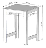 Sulens 32 Bar Table E8085A2198X00 White/Concrete
