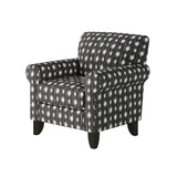 Fusion 512-C Transitional Accent Chair 512-C Bindi Pepper  Accent Chair
