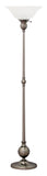 Essex 69" torchiere floor lamp in satin nickel