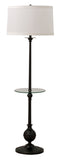 Essex 56" floor lamp with table in oil rubbed bronze