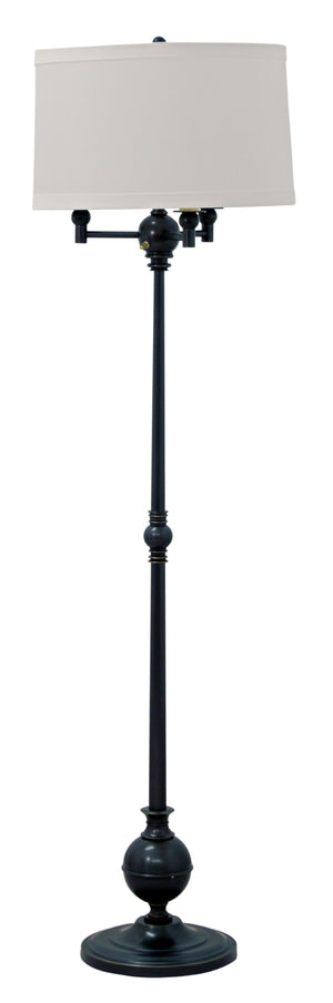 Essex 63" six-way floor lamp in oil rubbed bronze