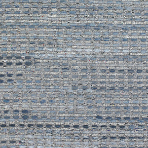 Chandra Rugs Easton 60% Cotton + 40% Foil Hand-Woven Contemporary Reversible Rug Blue 7'9 x 10'6