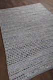 Chandra Rugs Easton 60% Cotton + 40% Foil Hand-Woven Contemporary Reversible Rug Blue 7'9 x 10'6