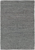 Chandra Rugs Easton 55% Leather + 35% Foil + 10% Cotton Hand-Woven Contemporary Reversible Rug Blue/Grey 7'9 x 10'6