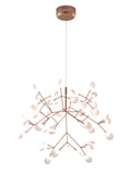 Bethel Matte Copper LED Chandelier in Metal & Acrylic