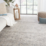 Jaipur Living En Blanc Collection EBC01 Candide 70% Viscose 30% Polyester Machine Made Transitional Trellis Rug RUG148923