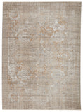 En Blanc Collection EBC02 Aubin 70% Shrink Polyester 30% Viscose Machine Made Transitional Medallion Rug