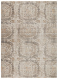 En Blanc Collection EBC06 Airi 80% Shrink Polyester 20% Viscose Machine Made Global Medallion Rug