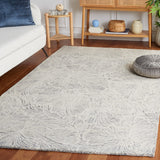 Safavieh Ebony 101 Floral Hand Tufted Rug Grey / Ivory EBN101F-8