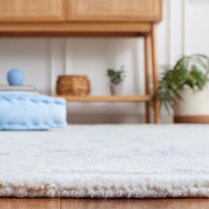 Safavieh Ebony 102 Antique Hand Tufted Rug Blue / Ivory EBN102M-8