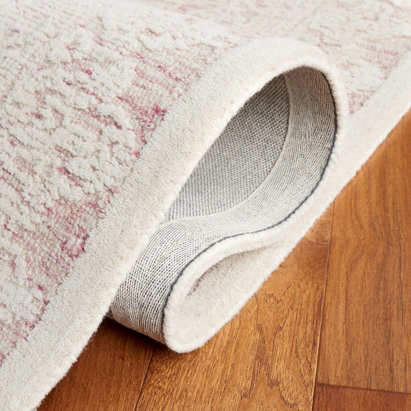 Safavieh Ebony 102 Antique Hand Tufted Rug Pink / Ivory EBN102U-8