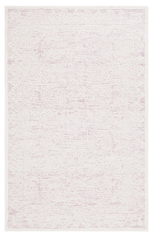 Safavieh Ebony 102 Antique Hand Tufted Rug Pink / Ivory EBN102U-8