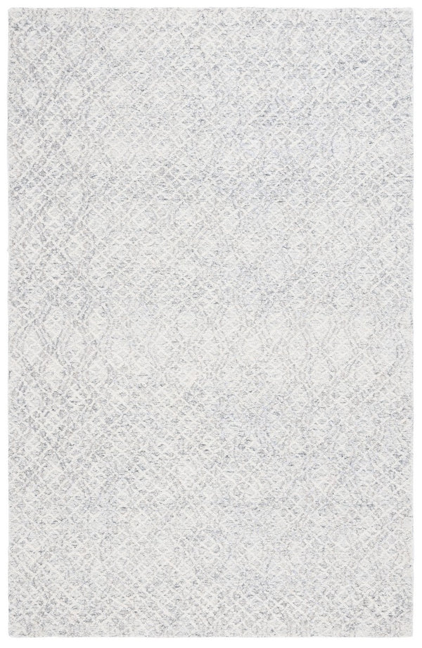 Safavieh Ebony 103 Geometric Hand Tufted Rug Grey / Ivory EBN103F-8