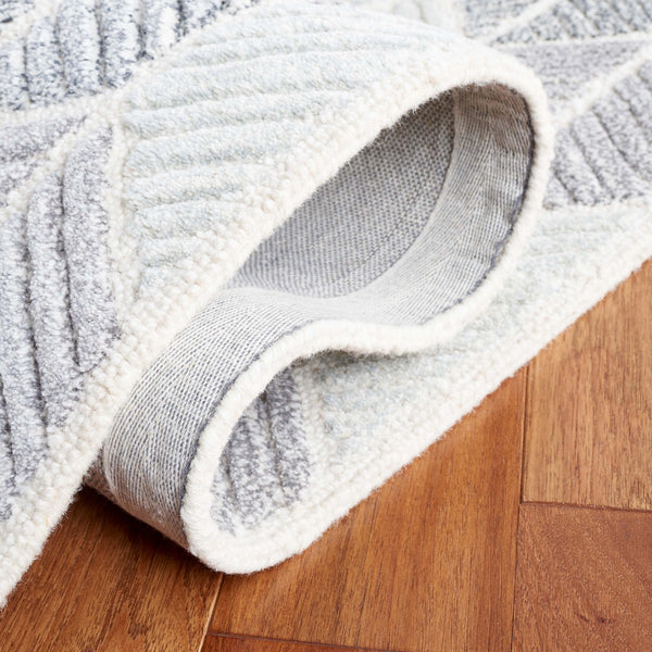 Safavieh Ebony 108 Modern Hand Tufted Rug Grey / Ivory EBN108F-8