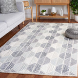 Safavieh Ebony 108 Modern Hand Tufted Rug Grey / Ivory EBN108F-8