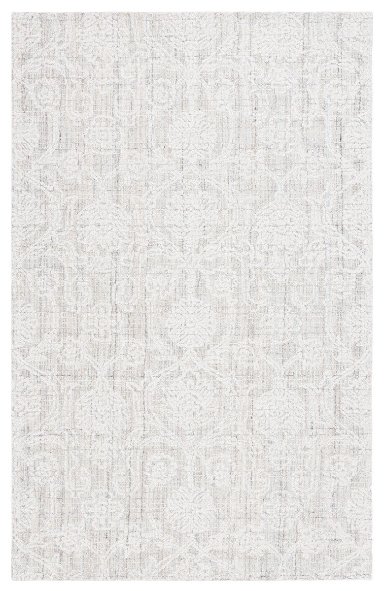Safavieh Ebony 111 Antique Hand Tufted Rug Grey / Ivory EBN111F-8