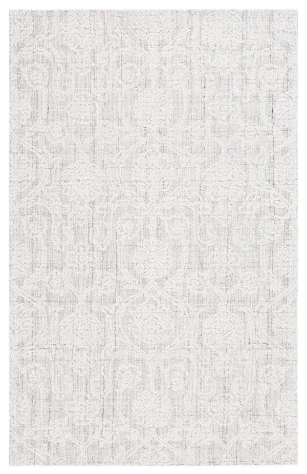 Safavieh Ebony 111 Antique Hand Tufted Rug Grey / Ivory EBN111F-8