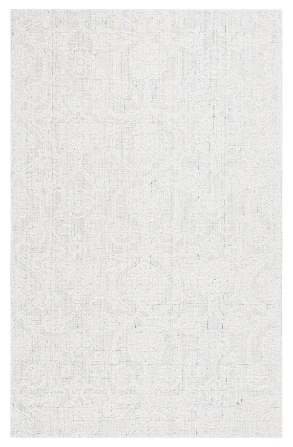 Safavieh Ebony 111 Antique Hand Tufted Rug Blue / Ivory EBN111M-8