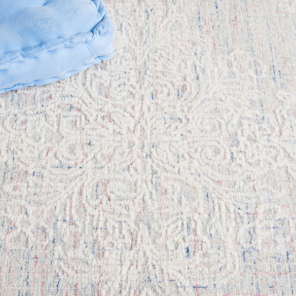 Safavieh Ebony 113 Antique Hand Tufted Rug Light Grey / Ivory EBN113F-8