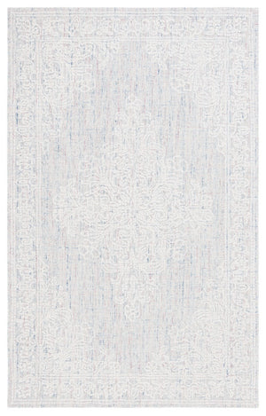 Safavieh Ebony 113 Antique Hand Tufted Rug Light Grey / Ivory EBN113F-8