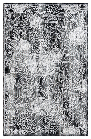 Safavieh Ebony 114 Antique Hand Tufted Rug Black / Ivory EBN114Z-8