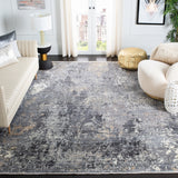 Eclipse 100 Eclipse 128 Contemporary Power Loomed 80% Viscose & 20% Acrylic Rug in Grey, Beige 9ft x 13ft