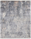 Eclipse 100 Eclipse 128 Contemporary Power Loomed 80% Viscose & 20% Acrylic Rug in Grey, Beige 9ft x 13ft