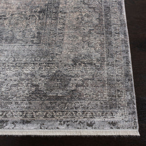 Eclipse 100 Eclipse 134 Transitional Power Loomed 80% Viscose & 20% Acrylic Rug Ivory / Charcoal