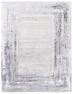 Eclipse 100 Eclipse 144 Transitional Power Loomed 80% Viscose & 20% Acrylic Rug in Grey, Beige 9ft x 13ft