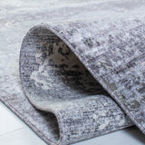 Eclipse 100 Eclipse 155 Contemporary Power Loomed 80% Viscose & 20% Acrylic Rug in Charcoal, Grey 9ft x 13ft