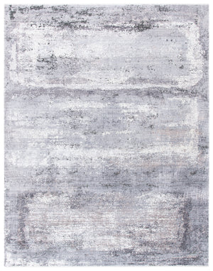 Eclipse 100 Eclipse 155 Contemporary Power Loomed 80% Viscose & 20% Acrylic Rug in Charcoal, Grey 9ft x 13ft