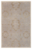 Chandra Rugs Eden 80% Wool + 20% Cotton Hand-Knotted Traditional Rug Beige/Green 7'9 x 10'6