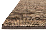 Loloi Edge ED-01 Non Textile Part: Genuine Leather Textile Part: 83% Jute, 11% Cotton, 6% Other Fiber Hand Woven Transitional Rug EDEGED-01BR0093D0