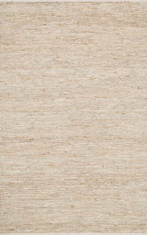 Loloi Edge ED-01 Non Textile Part: Genuine Leather Textile Part: 83% Jute, 11% Cotton, 6% Other Fiber Hand Woven Transitional Rug EDEGED-01IV0093D0
