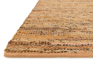 Loloi Edge ED-01 Non Textile Part: Genuine Leather Textile Part: 83% Jute, 11% Cotton, 6% Other Fiber Hand Woven Transitional Rug EDEGED-01TN0093D0