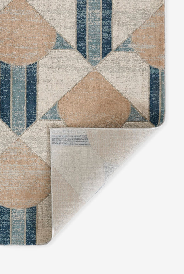 Momeni Edition EDI-1 Machine Made Contemporary Geometric Indoor Area Rug Blue 8'11" x 12'6" EDITIEDI-1BLU8BC6