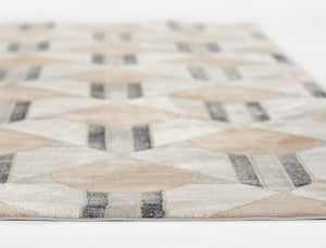 Momeni Edition EDI-1 Machine Made Contemporary Geometric Indoor Area Rug Charcoal 8'11" x 12'6" EDITIEDI-1CHR8BC6
