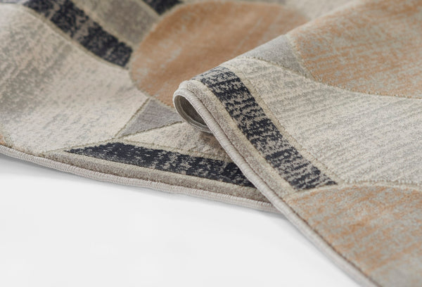 Momeni Edition EDI-1 Machine Made Contemporary Geometric Indoor Area Rug Charcoal 8'11" x 12'6" EDITIEDI-1CHR8BC6