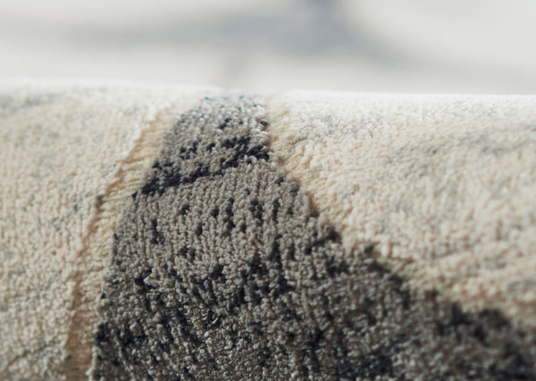 Momeni Edition EDI-2 Machine Made Contemporary Geometric Indoor Area Rug Charcoal 8'11" x 12'6" EDITIEDI-2CHR8BC6