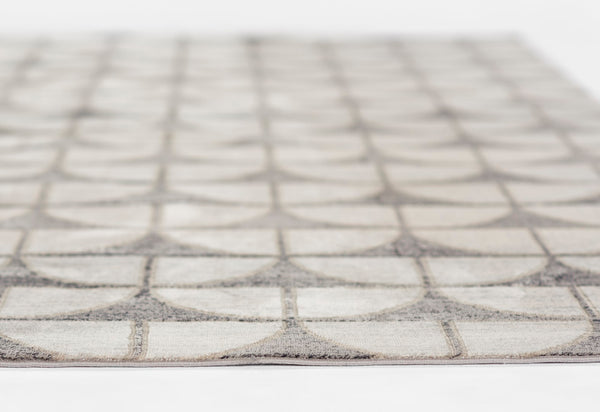 Momeni Edition EDI-2 Machine Made Contemporary Geometric Indoor Area Rug Charcoal 8'11" x 12'6" EDITIEDI-2CHR8BC6