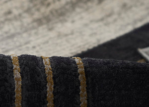 Momeni Edition EDI-3 Machine Made Contemporary Geometric Indoor Area Rug Charcoal 8'11" x 12'6" EDITIEDI-3CHR8BC6